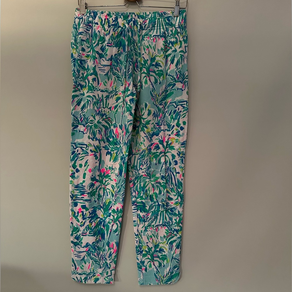 Lilly Pulitzer Emora Knit Pants Ibiza Cabana Cocktail S